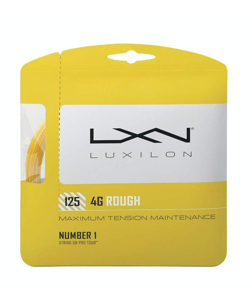 Tennissaite 4G Rough (Haltbarkeit+Spin) gelb 12m Set