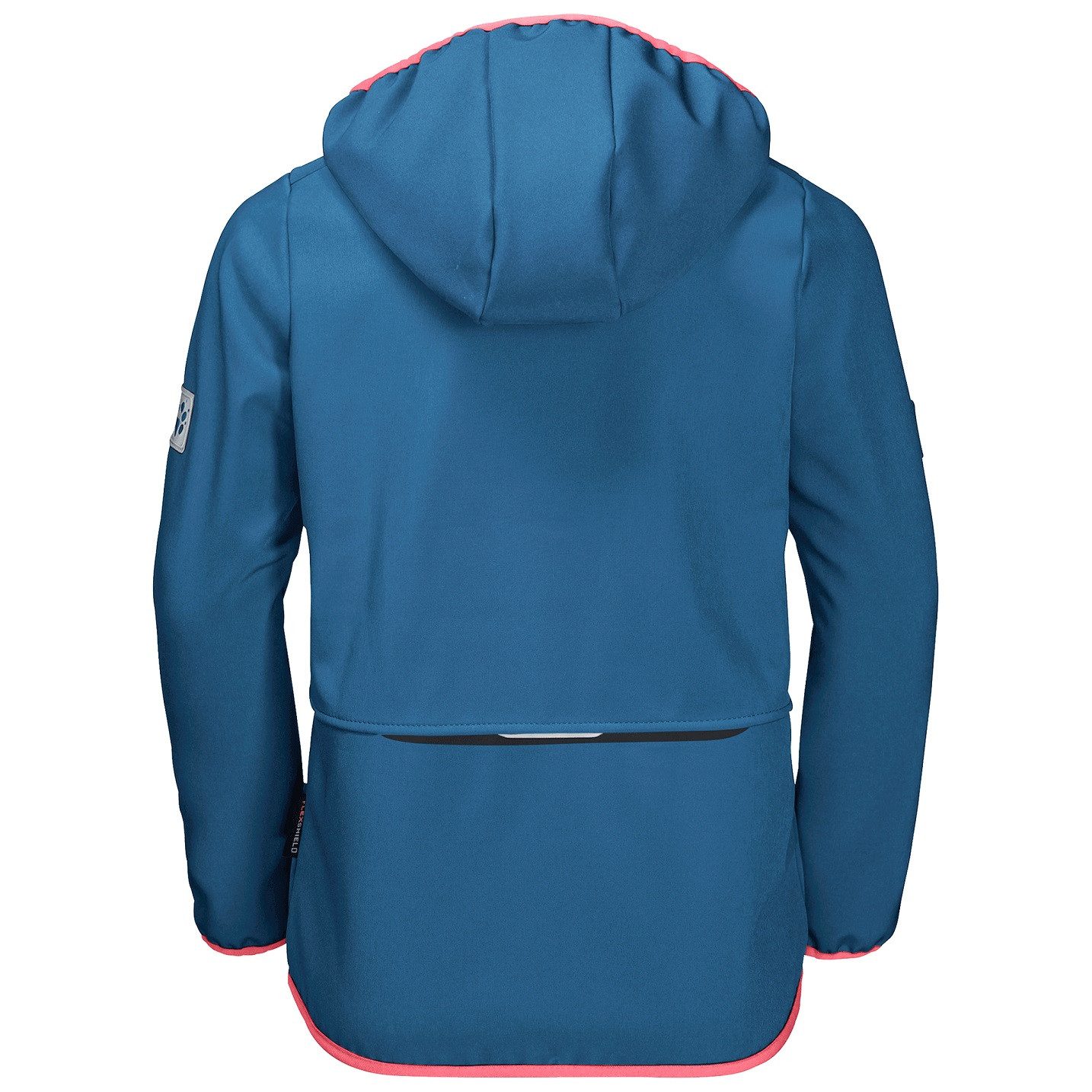 Jack Wolfskin Softshelljacke Fourwinds (wind-& wasserabweisend) waveblau Kinder