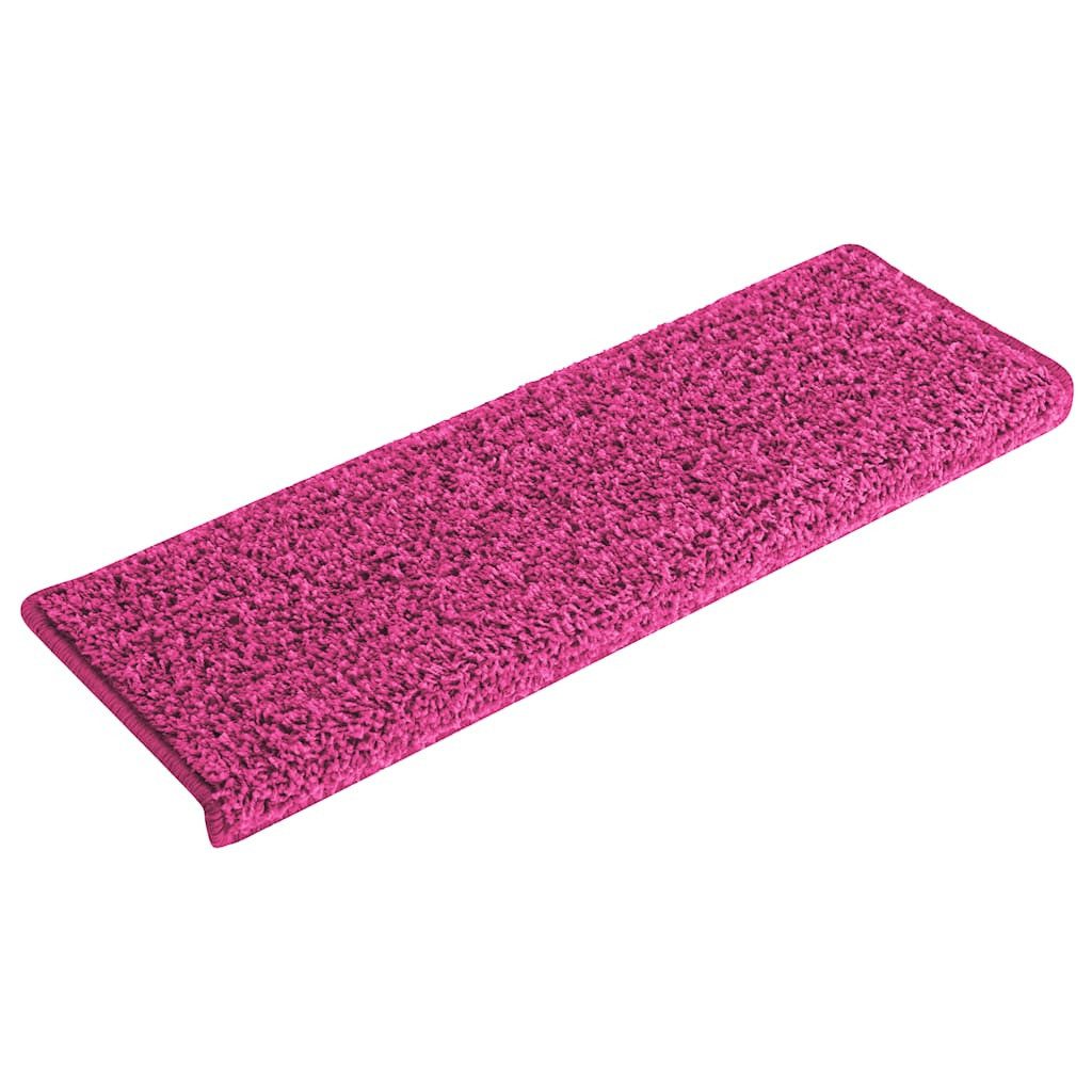 vidaXL Stufenmatte Stufenmatten 30 Stk. 65x21x4 cm Rosa Rechteckiger Rand, Rechteckig, Höhe: 4 mm