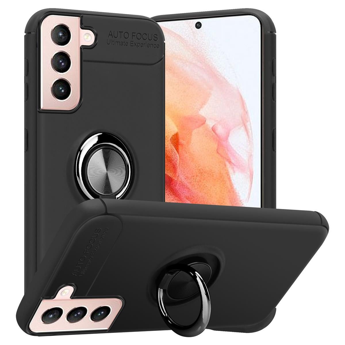 Cadorabo Handyhülle für Samsung Galaxy S21 5G Hülle Samsung Galaxy S21 5G, Robustes Hard Case - Handy Schutzhülle - Hülle - Back Cover Bumper