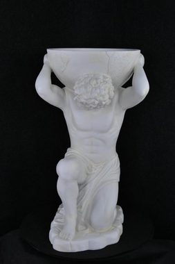 JVmoebel Skulptur Statur Atlas Eisfach Skulptur Figur Vasen Skulpturen Figuren Globus