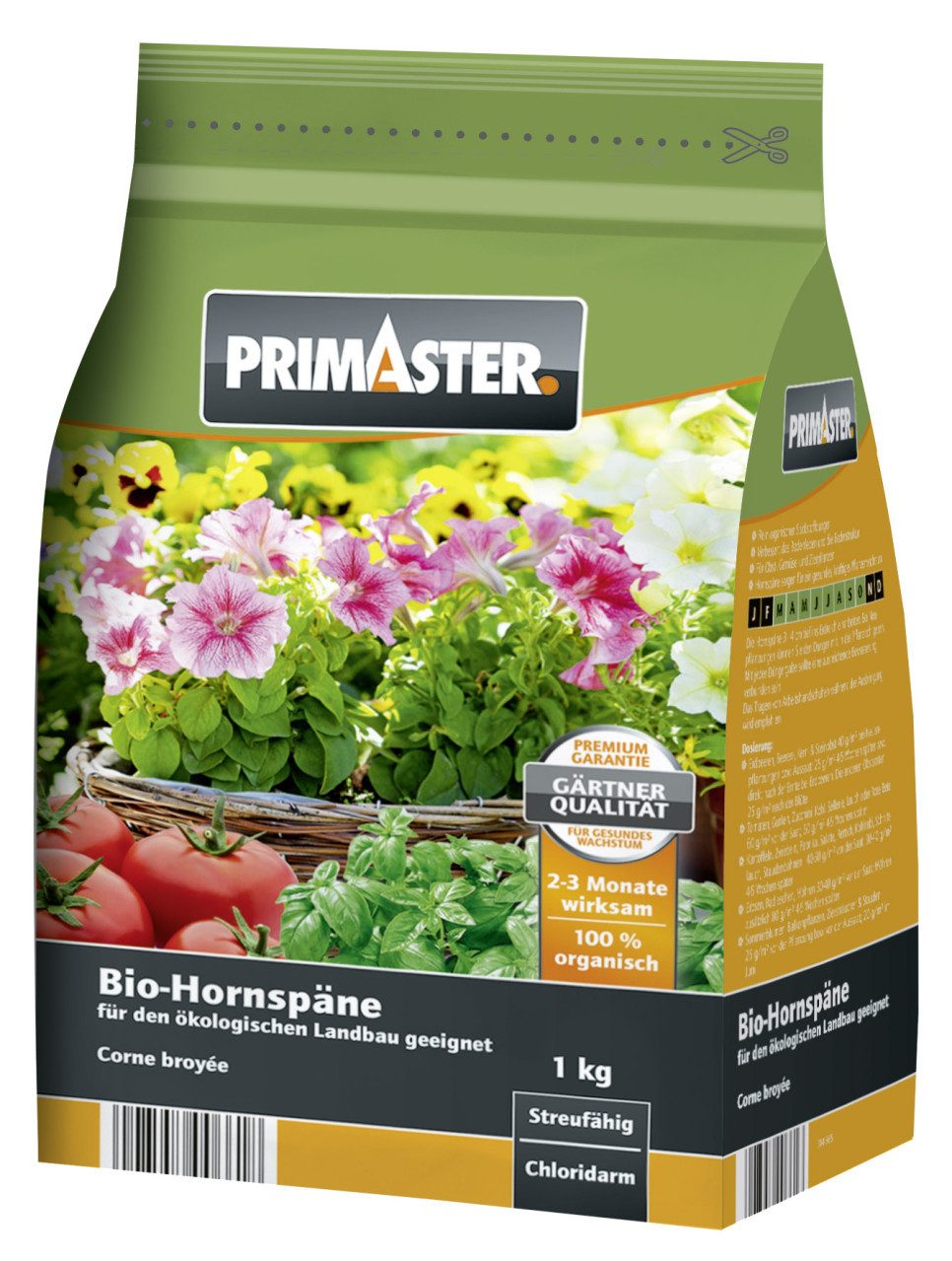 Primaster Blumendünger Primaster Bio Hornspäne 1 kg, Bio