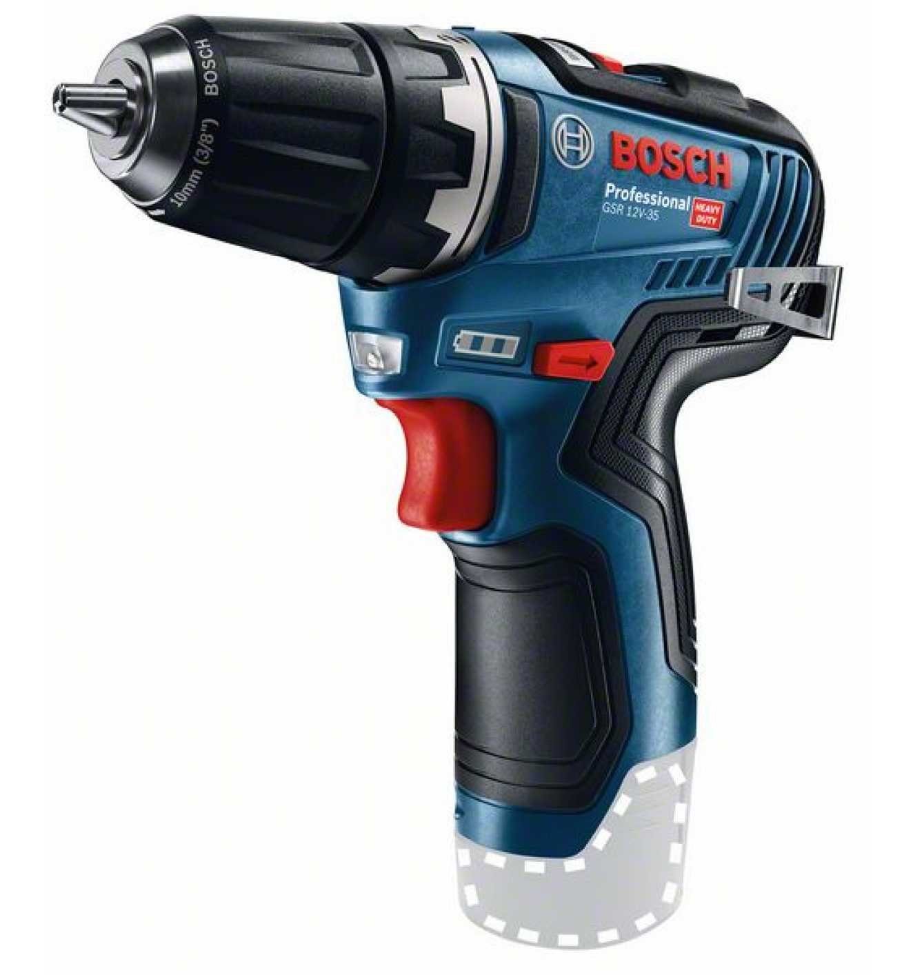 Professional GSR 12V-35, V, Akku und Ladegerät Bosch 1750,00 U/min, max. (Set), 12 ohne Akku-Bohrschrauber