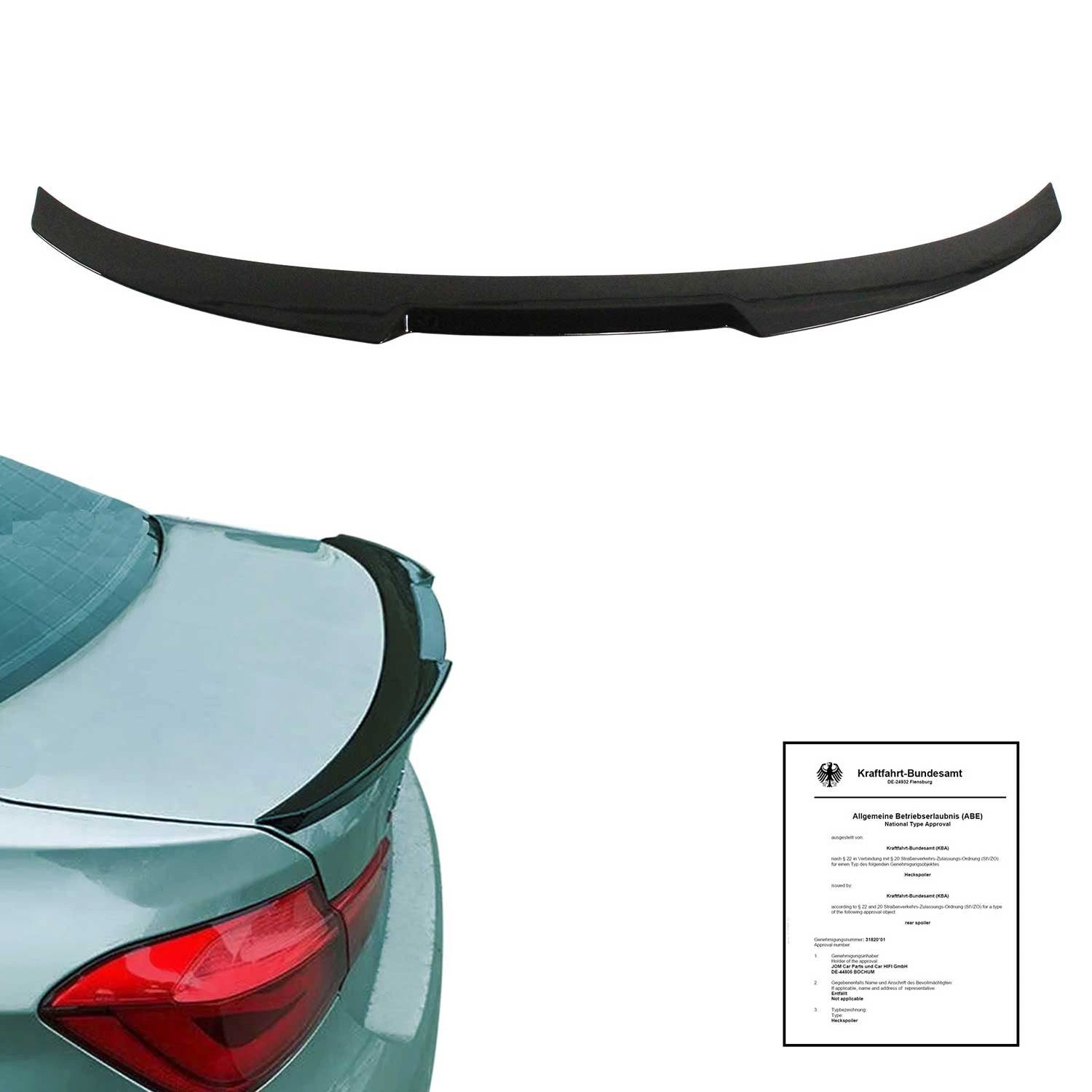 OMAC Heckstoßstange JOM Heckspoiler Dachspoiler für BMW 3er (F30) Limo 2011-2019 schwarz