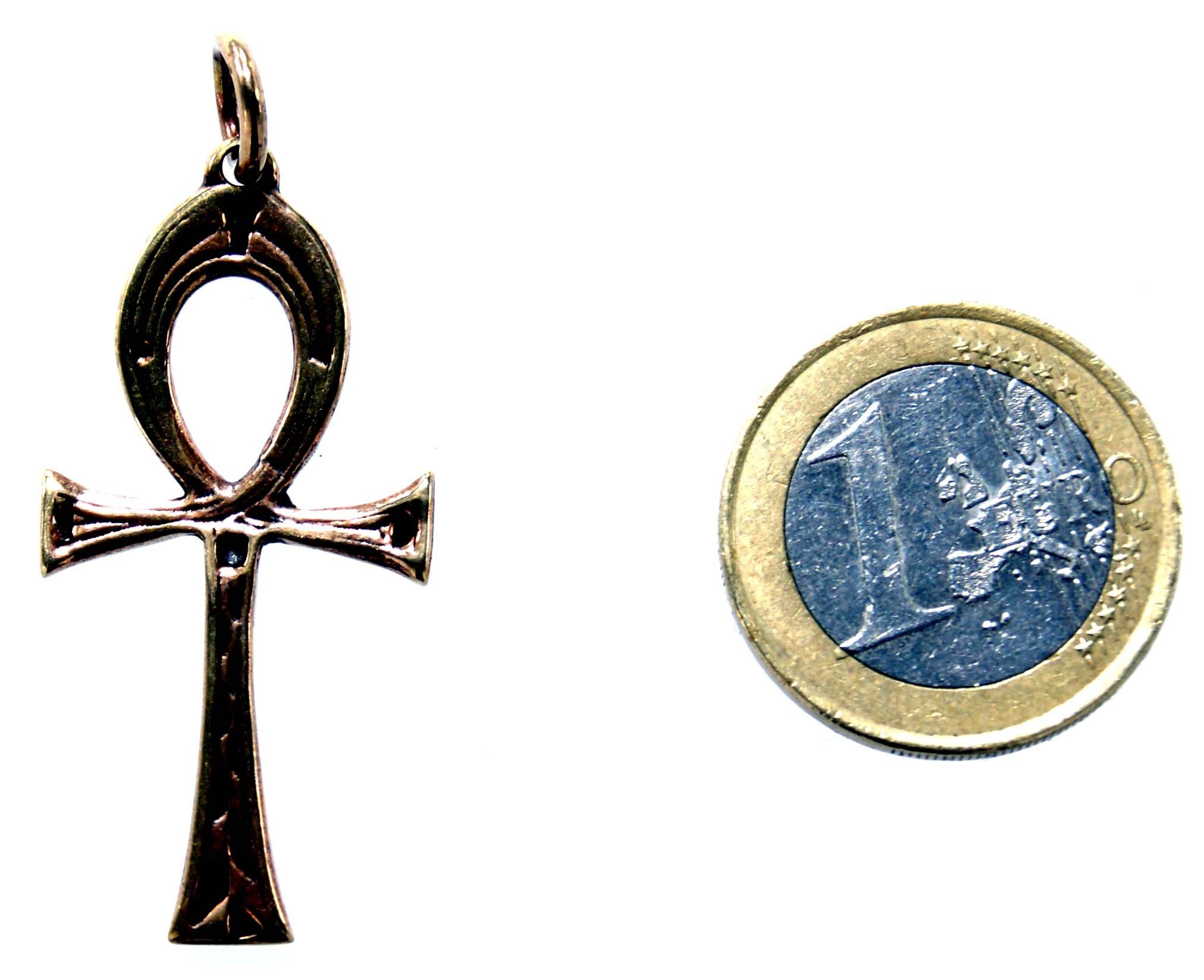 of Leather Bronze Kettenanhänger Anch Kreuz Kiss Ägyptischeskreuz Koptisch Ägypten Ankh