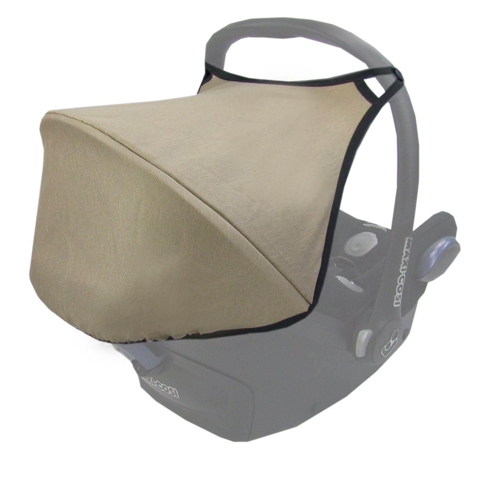 BambiniWelt by Rafael K. Babyschale Sonnenverdeck für Babyschale kompatibel mit Maxi Cosi Cabrio-Fix, ab: 0+, bis: 14 Monate meliert beige