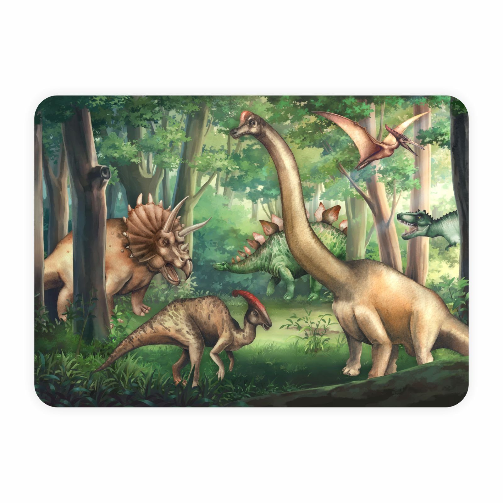 Dinosaurier, nikima, Vinyl Tischset (1-St) stabiles Platzset,