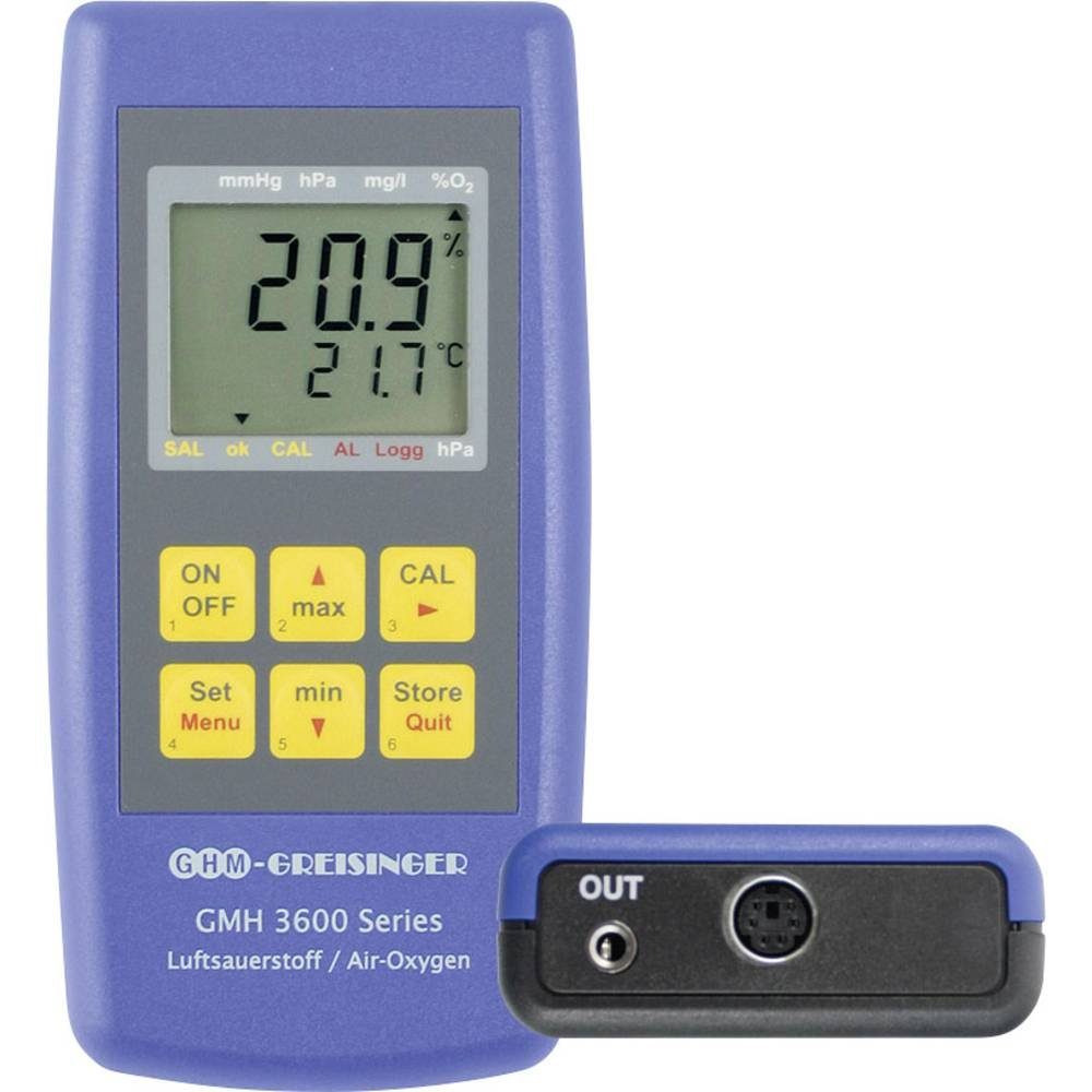 Raumluft-Qualitätssensor Handmessgerät für gasförmigen Sauerstoff GMH 3692