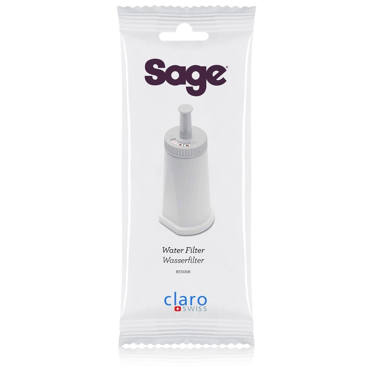 Sage Wasserfilter ClaroSwiss Wasserfilter für Sage Espressomaschinen, kompatibel
