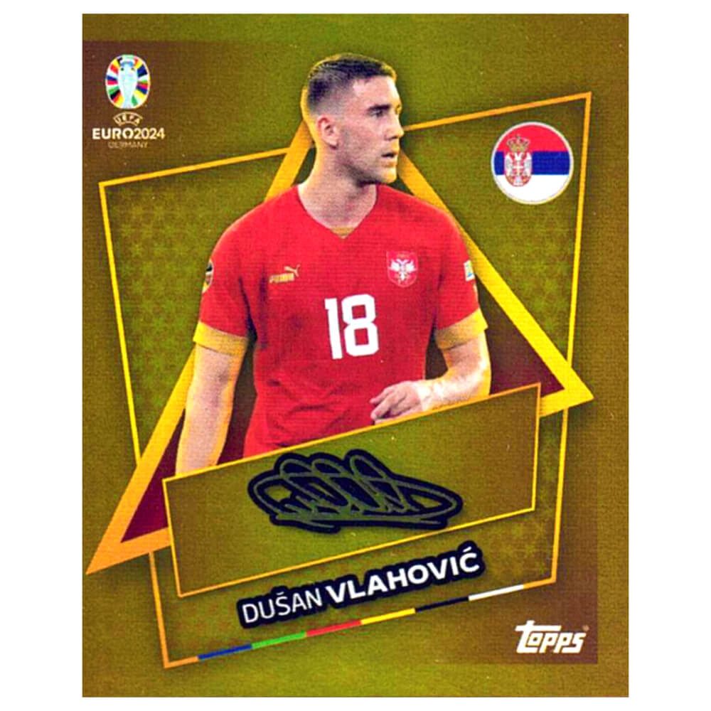 Sticker Topps UEFA EURO 2024 Fußball EM Sammelsticker - Gold Signature Sticker