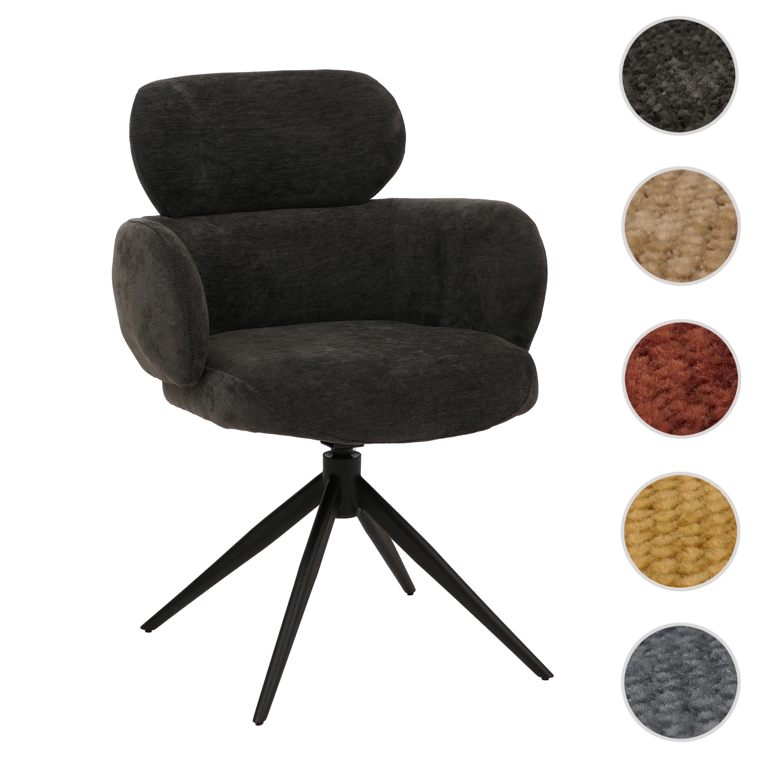 MCW Esszimmerstuhl MCW-O77 (1 St), Um 360° drehbar, Moderner Chenille Stoff günstig online kaufen