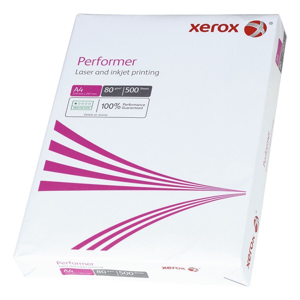 Xerox Druckerpapier Performer, Format DIN A4, 80 g/m², 148 CIE, 500 Blatt | Papier