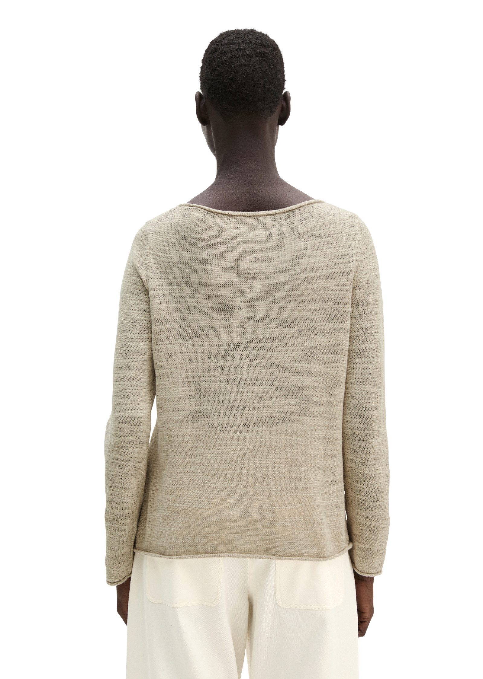 Marc O'Polo Strickpullover aus Leinen-Baumwolle-Mix