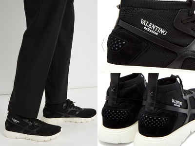Valentino Valentino Garavani Stud Sound High Knitted Trainers Кросівкиs Взуття Sh Кросівки