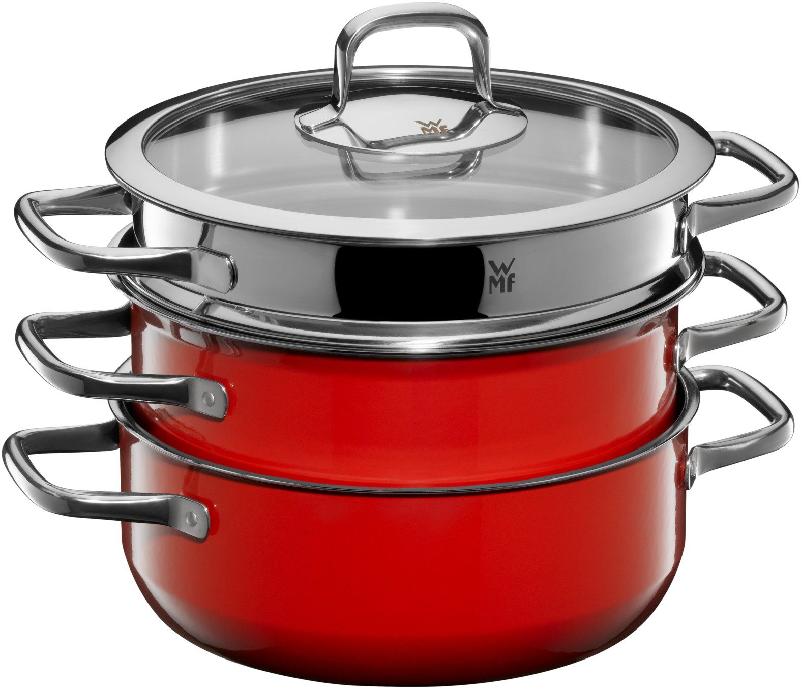 Topf-Set Fusiontec Compact Topf-Set, 3-teilig, Red