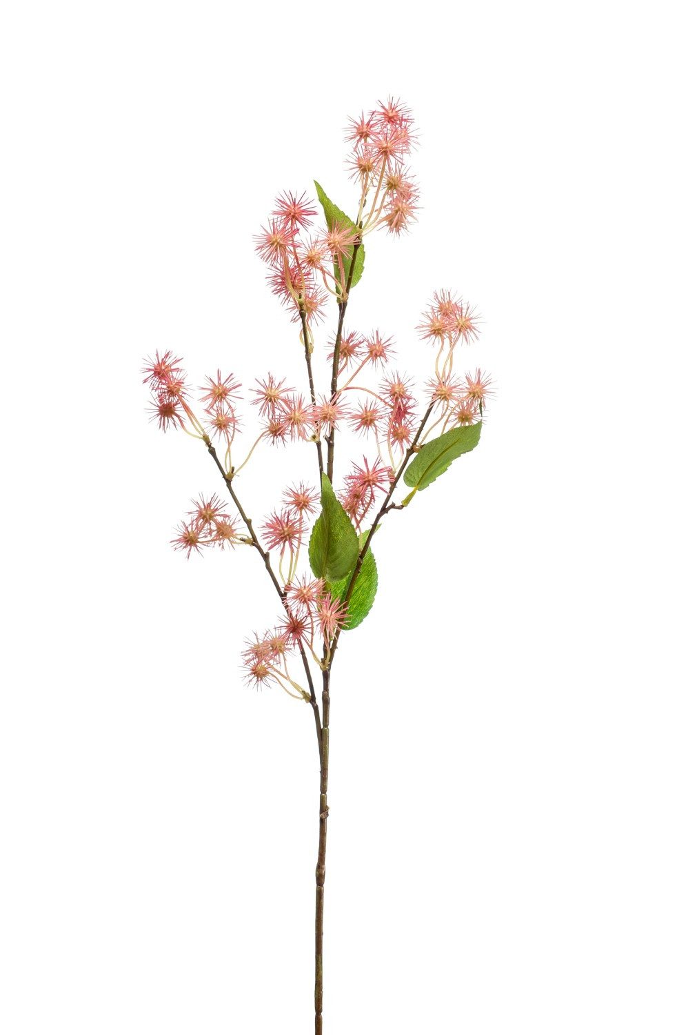 Kunstzweig Dekozweig Wunderbaum GROBAS mit Blüten, rosa, 80cm Wunderbaum, artplants