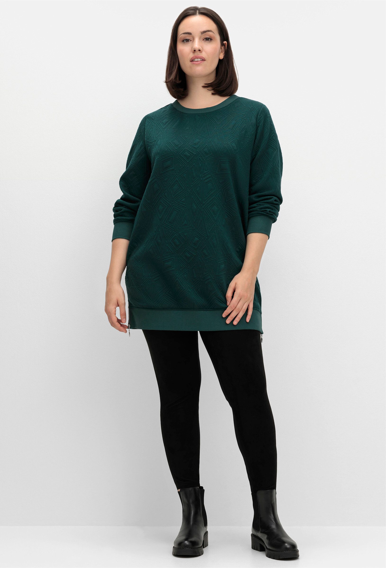 Sheego Sweater Longsweatshirt . günstig online kaufen