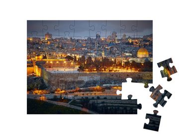 puzzleYOU Puzzle Blick auf die Altstadt von Jerusalem. Israel, 48 Puzzleteile, puzzleYOU-Kollektionen Jerusalem, Städte Weltweit