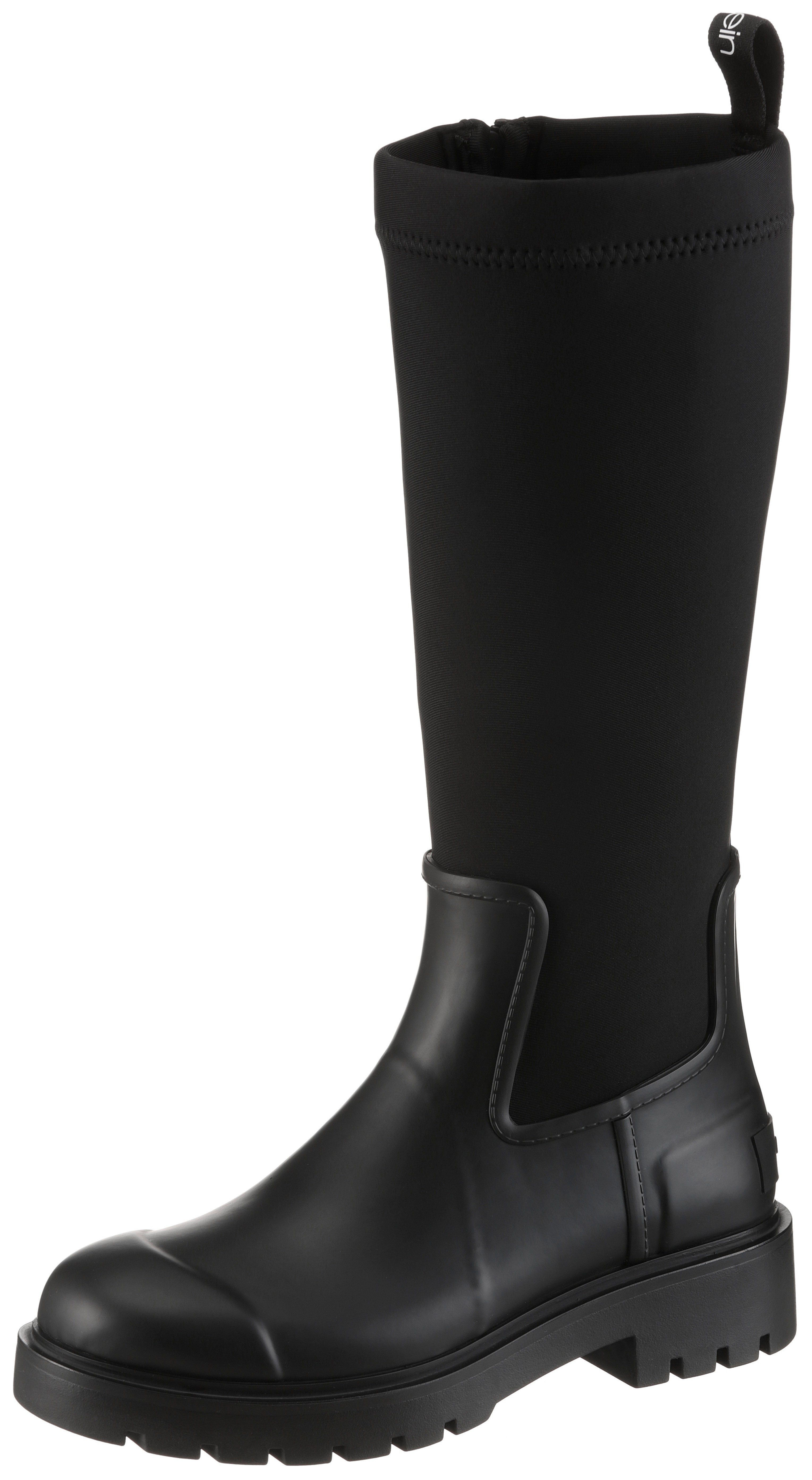 Calvin Klein Jeans HIGH RAINBOOT NEOPRENE Stiefel Langschaftstiefel, Rainboots, Blockabsatz, mit Anziehlasche