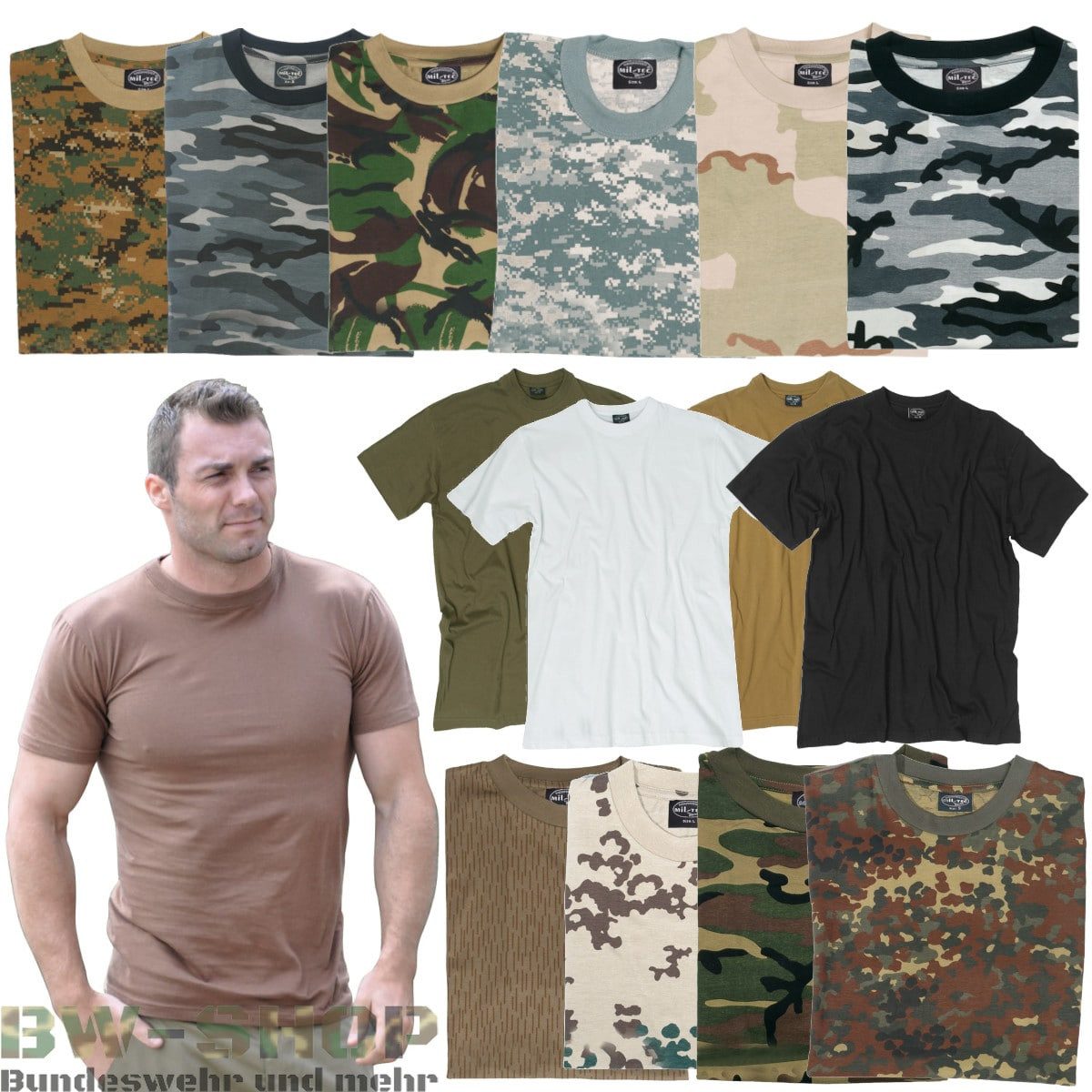 Mil-Tec T-Shirt Bw T-Shirt / US günstig online kaufen