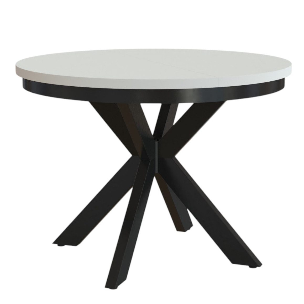 Compleo Esstisch modern, Metallbeine, Runder Esszimmertisch günstig online kaufen