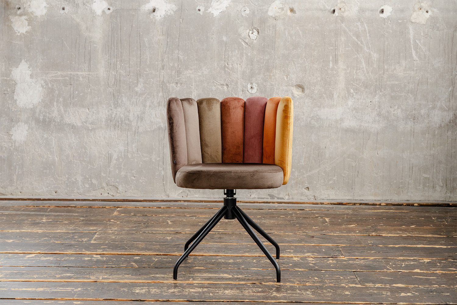 KAWOLA Esszimmerstuhl JADA Polsterstuhl - Bequemer Samt Stuhl - Drehbar (1 St), Eleganter Samtbezug. Velvet. Designstuhl. Stabil. Komfortabel
