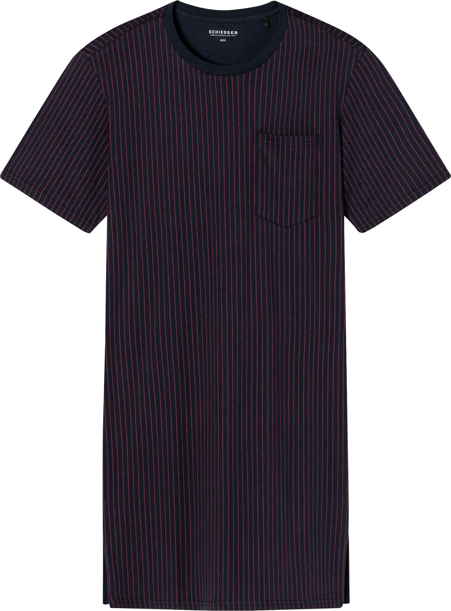 Schiesser Nachthemd Herren-Nachthemd Single-Jersey Streifen | Nachthemden