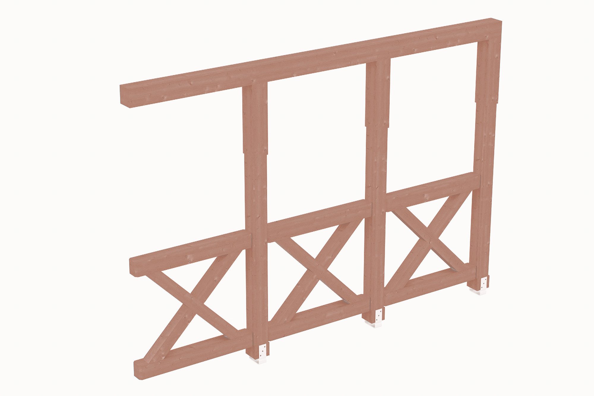 Skanholz Carport-Seitenwand Andreaskreuz, BxH:305x210 cm