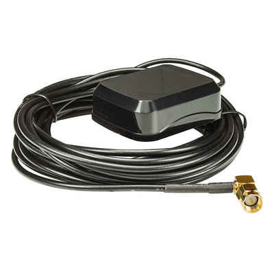 tomzz Audio GPS Antenne SMA C Stecker Innenmontage Magnet 5m Kabel passt für Navma Autoradio-Ersatzantennenstab