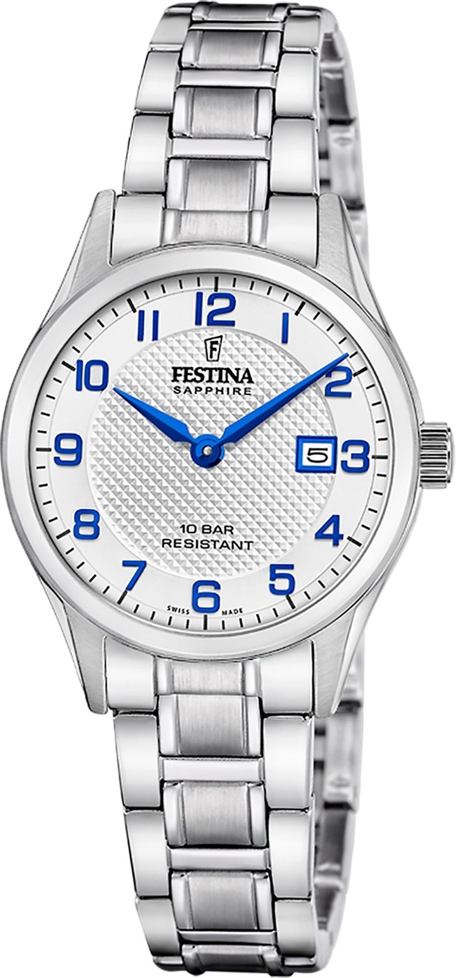 Quarzuhr Festina Damenuhr Swiss Made Armbanduhr