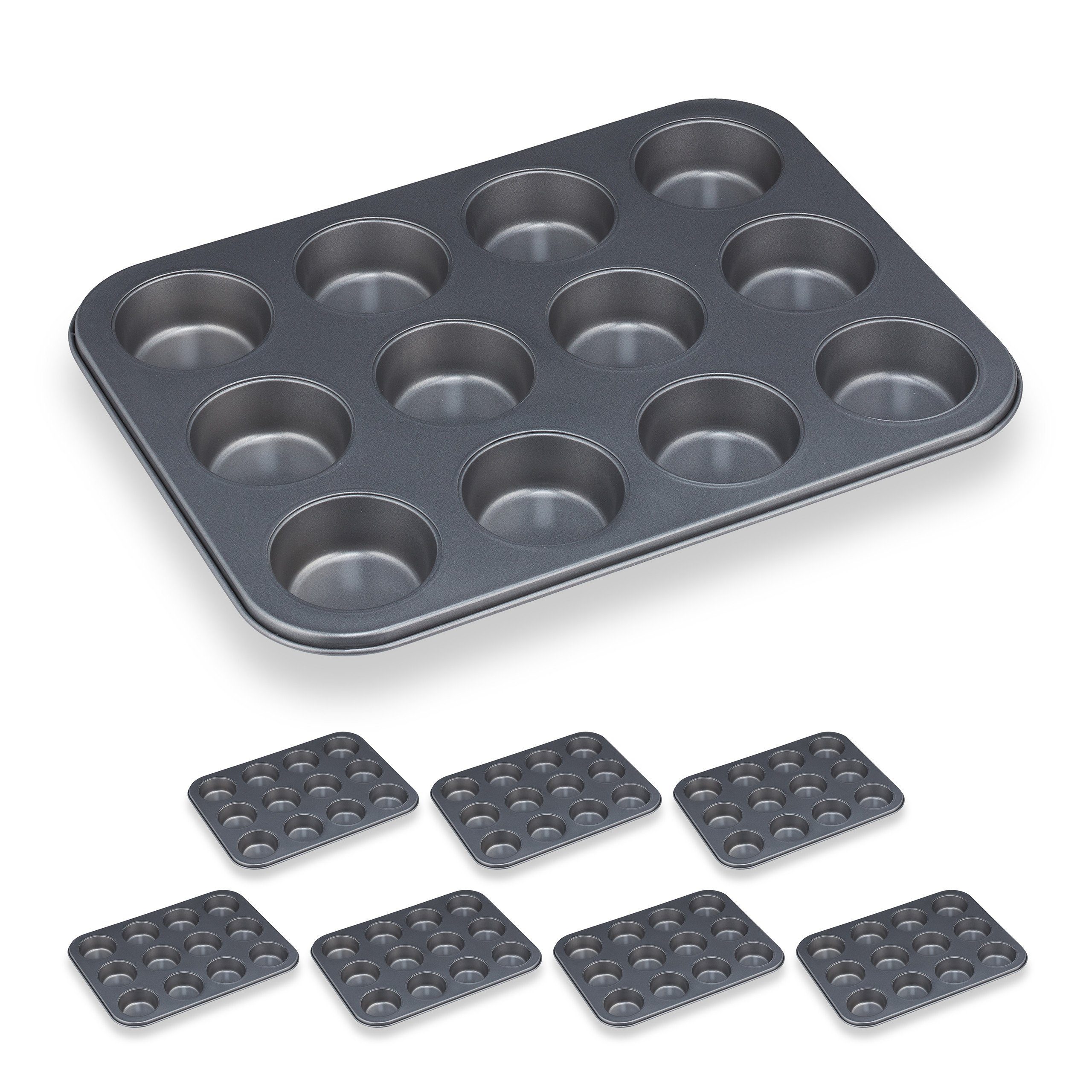 Muffinplatten 8 x Muffinform für 12 Muffins