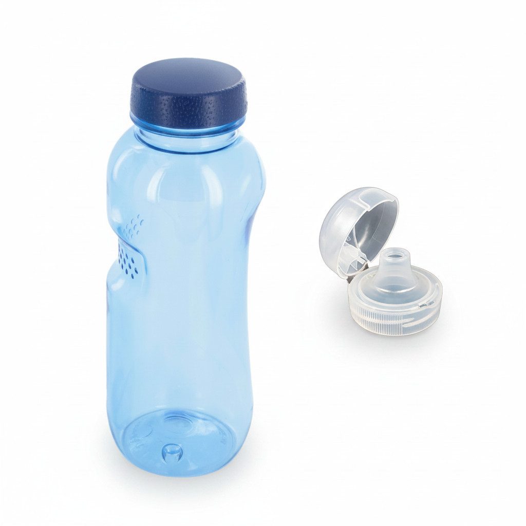Greiner Trinkflasche, 0,5L Wasserflasche aus Tritan (BPA frei) + Sportdeckel Flasche Sport