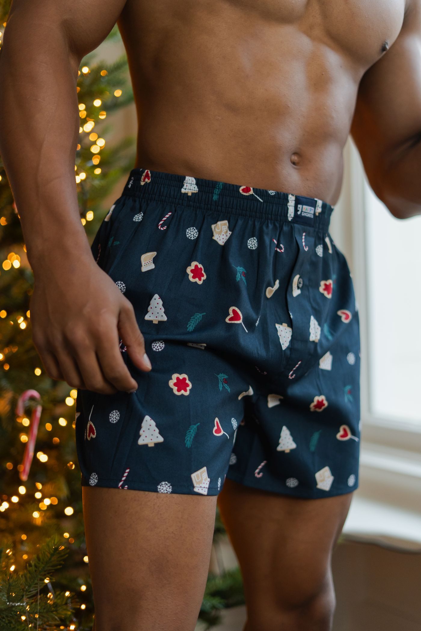 HAPPY SHORTS Boxershorts Happy Shorts Herren american Boxershorts XMAS Weih günstig online kaufen