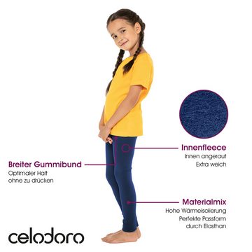 celodoro Funktionsleggings Kinder Thermo Leggings (1er oder 2er) mit Innenfleece