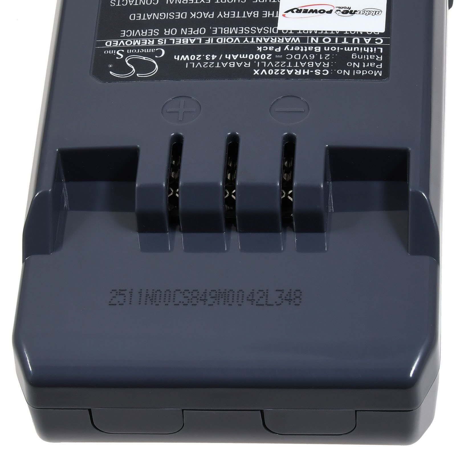 Powery Akku für Hoover DS22GR001 Akku 2000 mAh (21.6 V)