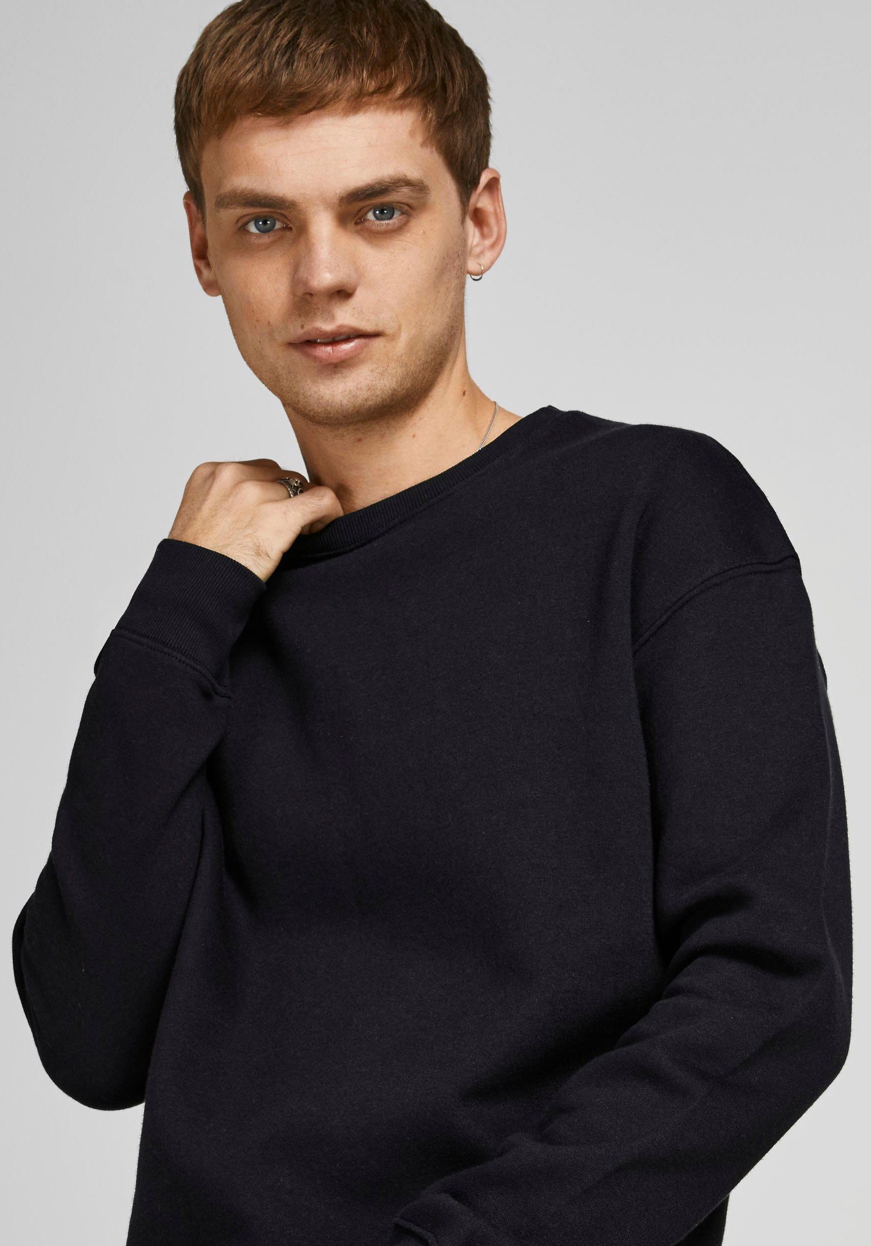 Jack & Jones Herren Sweatshirt JJESTAR BASIC - Relaxed Fit günstig online kaufen