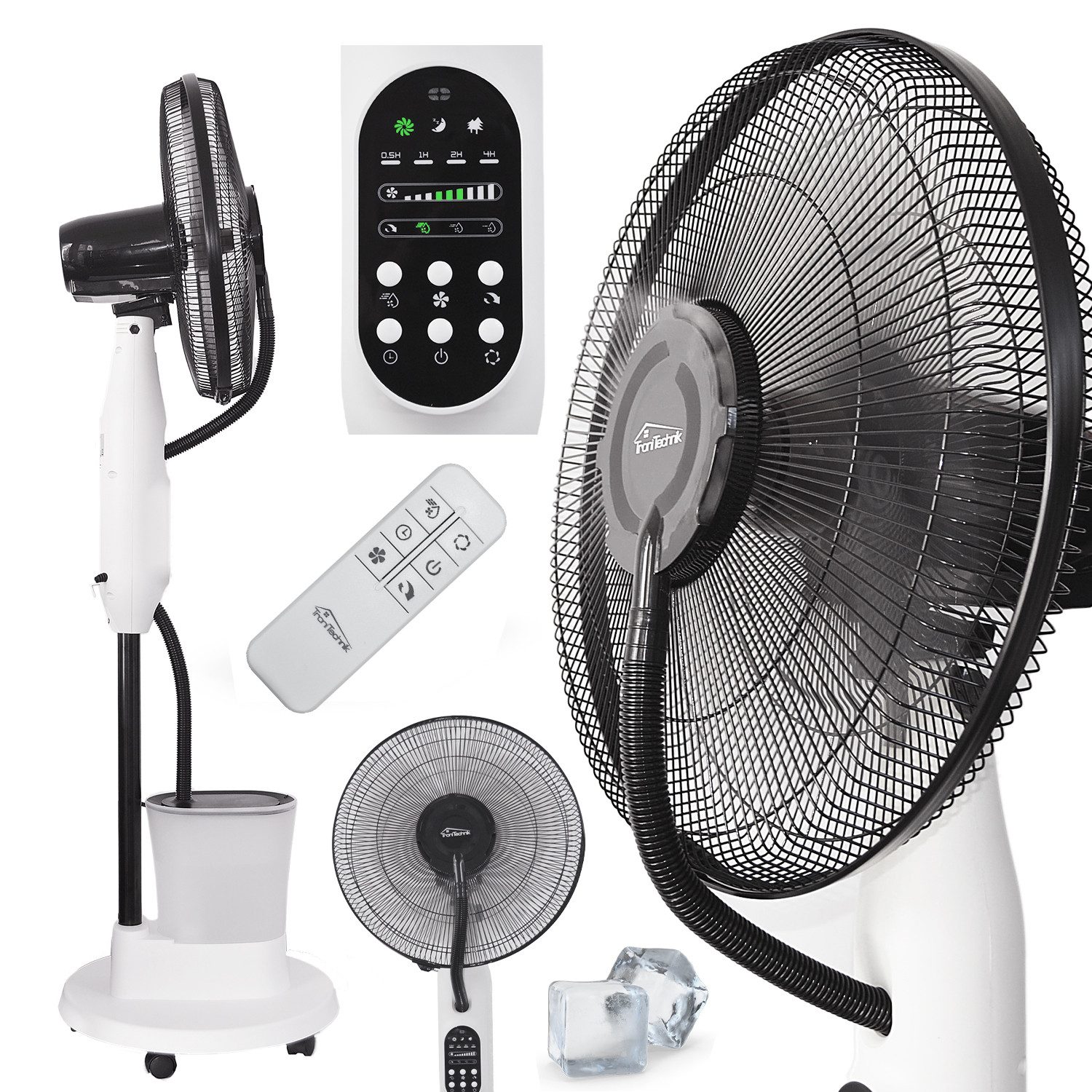 Standventilator Standventilator SV06,40 cm Durchmesser,Sprühnebelsystem, Fernbedienung