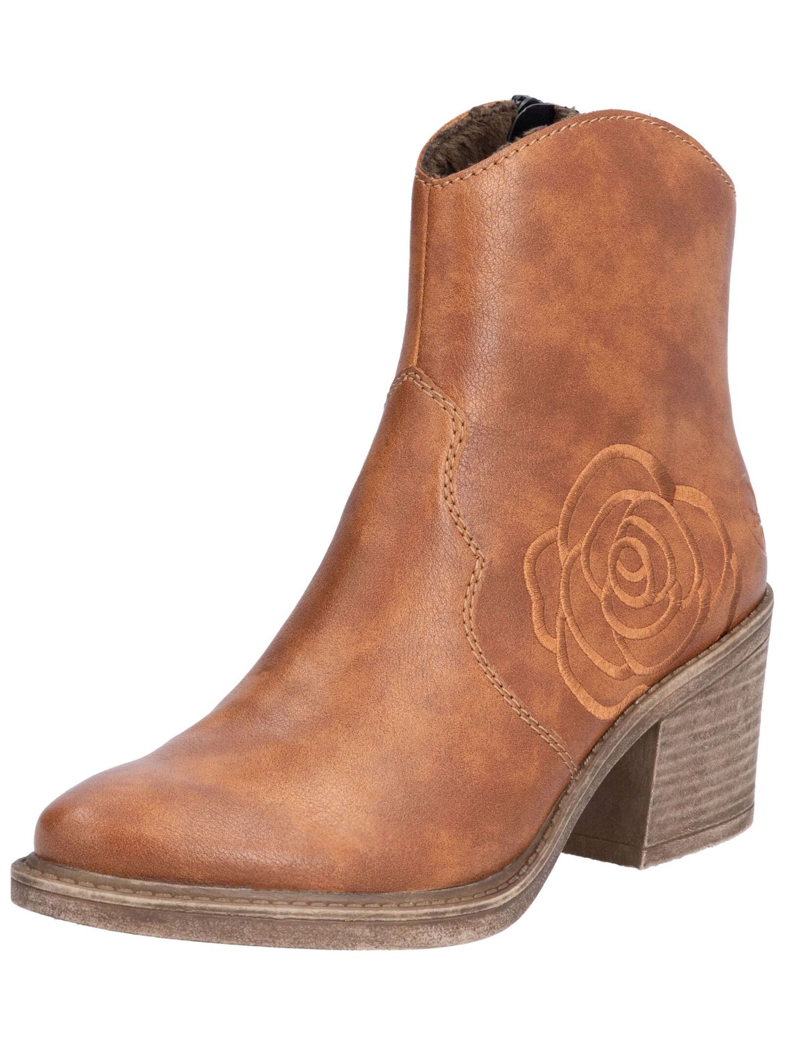 Rieker Stiefel Lederimitat Bikerboots