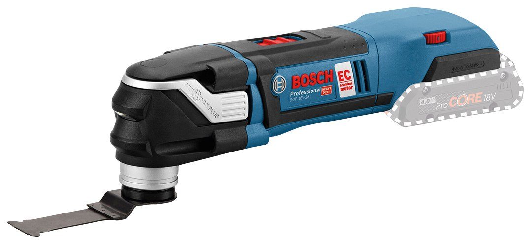 Bosch Professional Akku-Multifunktionswerkzeug GOP 18V-28 PROFESSIONAL, 18 V, Akku-Multi-Cutter, mit Starlock, ohne Akku und Ladegerät