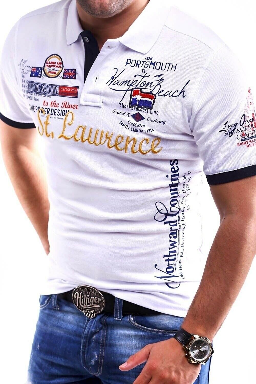 behype Poloshirt LAWRENCE in Piqué-Qualität günstig online kaufen