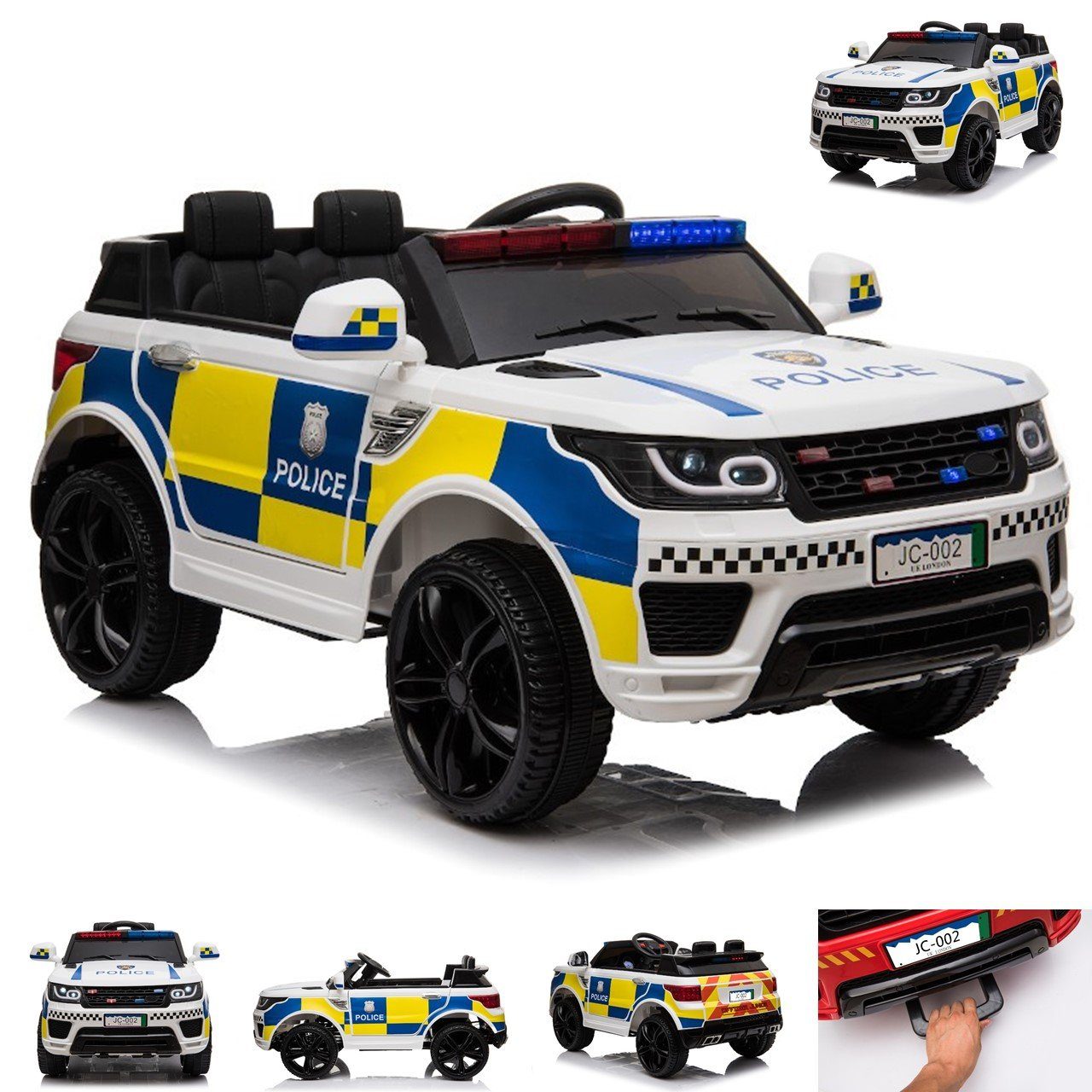 Fernbedienung 6 Spielzeug Spielset Kinder Polizist Auto mit Lichter Klang 