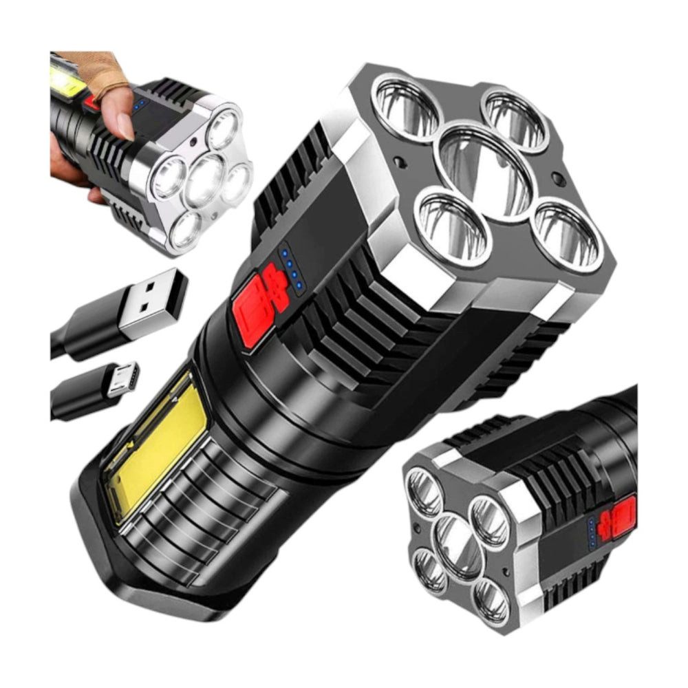Da Meso LED Taschenlampe LED Taschenlampe USB Wiederaufladbar Suchscheinwerfer Biwak