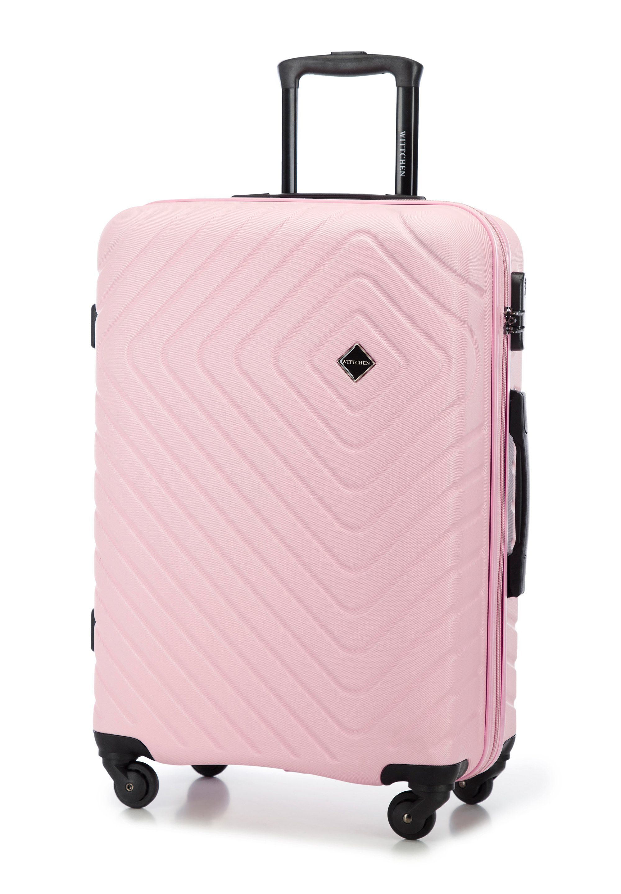 Wittchen Trolley CUBE LINE, 4 pink Rollen