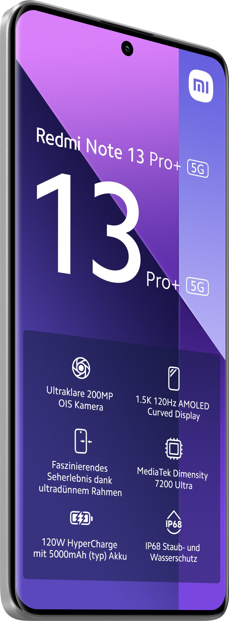 Xiaomi Xiaomi Redmi Note 13 Pro + 5G Mondschein-Weiß 12 Gigabyte 512 Gigabyte Smartphone (512 GB Speicherplatz, 200 MP MP Kamera, Portable,Smart) – Bild 4 von 4