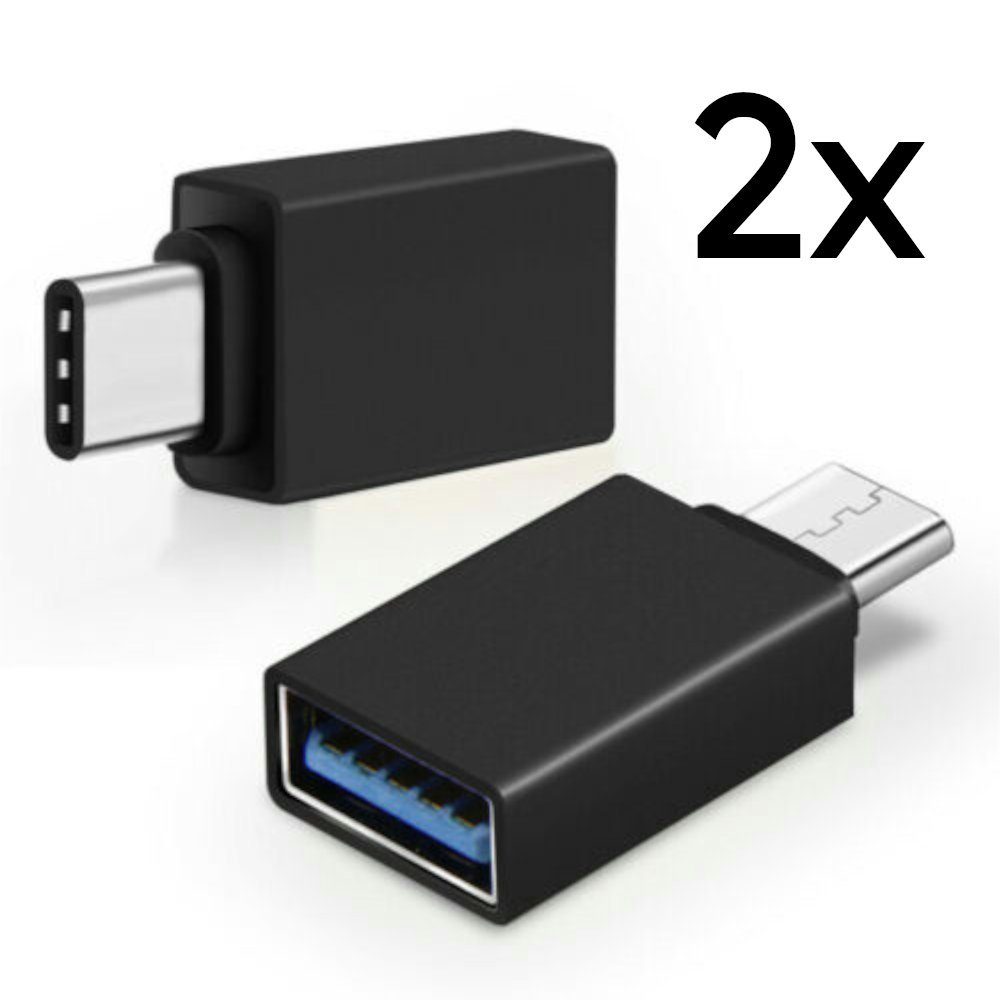 TradeNation Adapter USB C auf USB A 3.0 OTG USB-Stick für MacBook Samsung Buchse USB-Adapter USB-C zu USB 3.0 Typ A, Plug & Play OTG