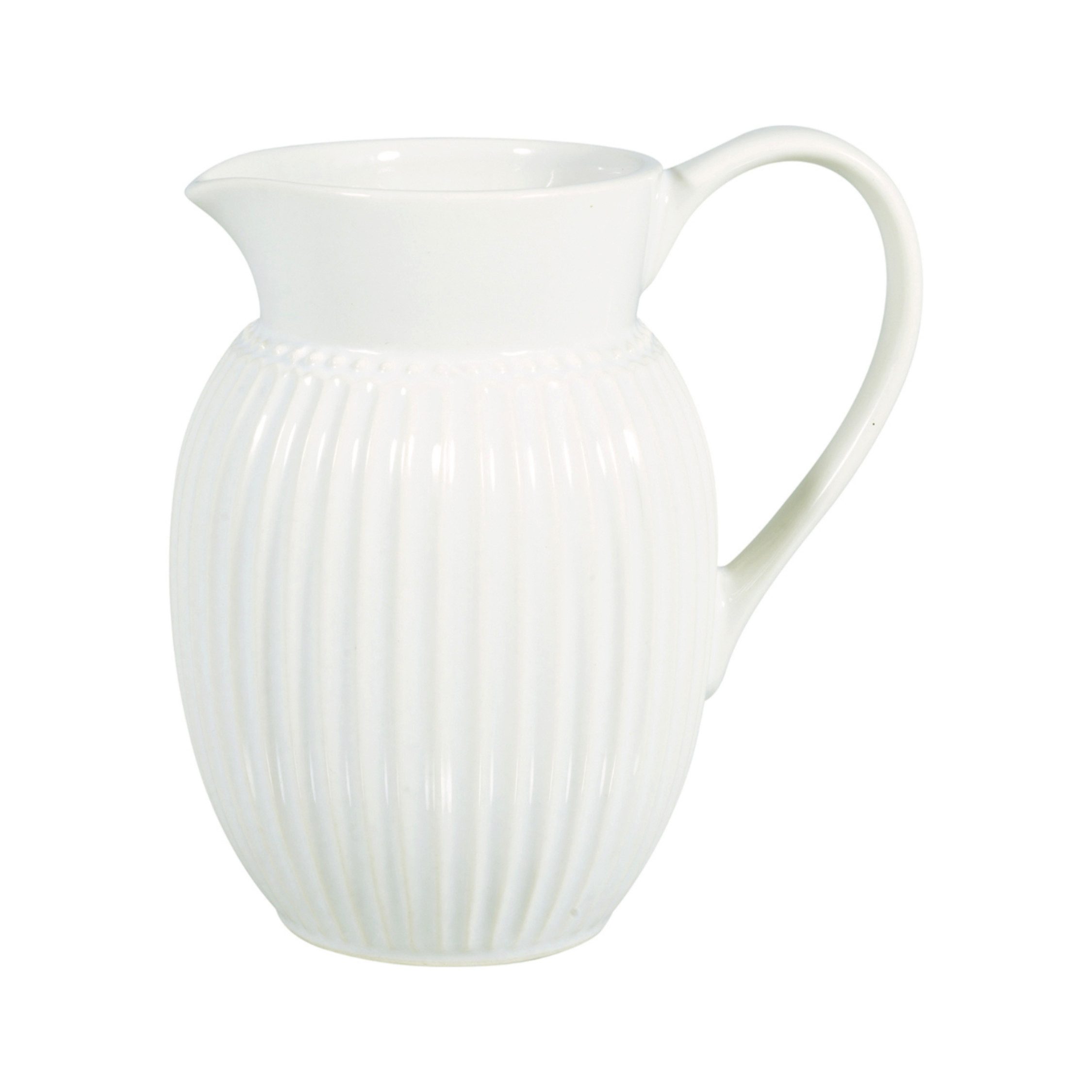 Wasserkrug GreenGate Krug Alice Weiß 0,5 L