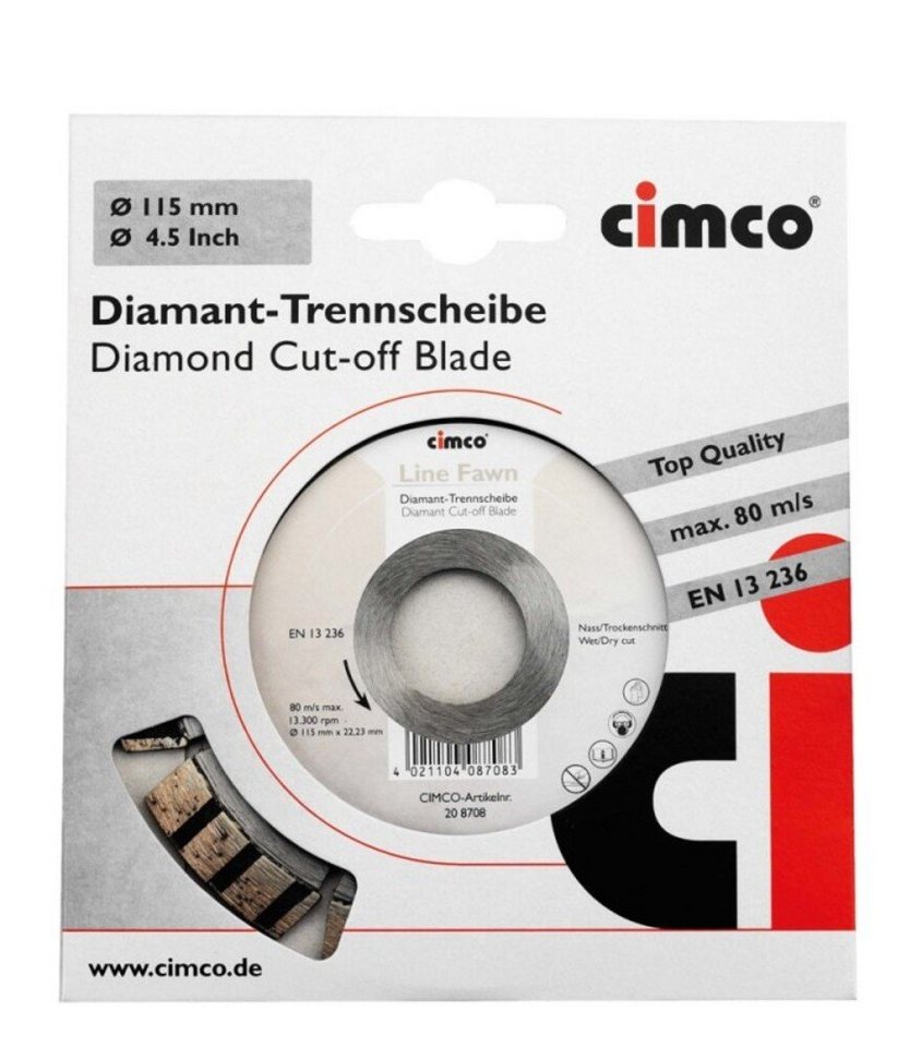 Thumbnail - Cimco Steinbohrer Cimco Diamanttrennscheibe 208716