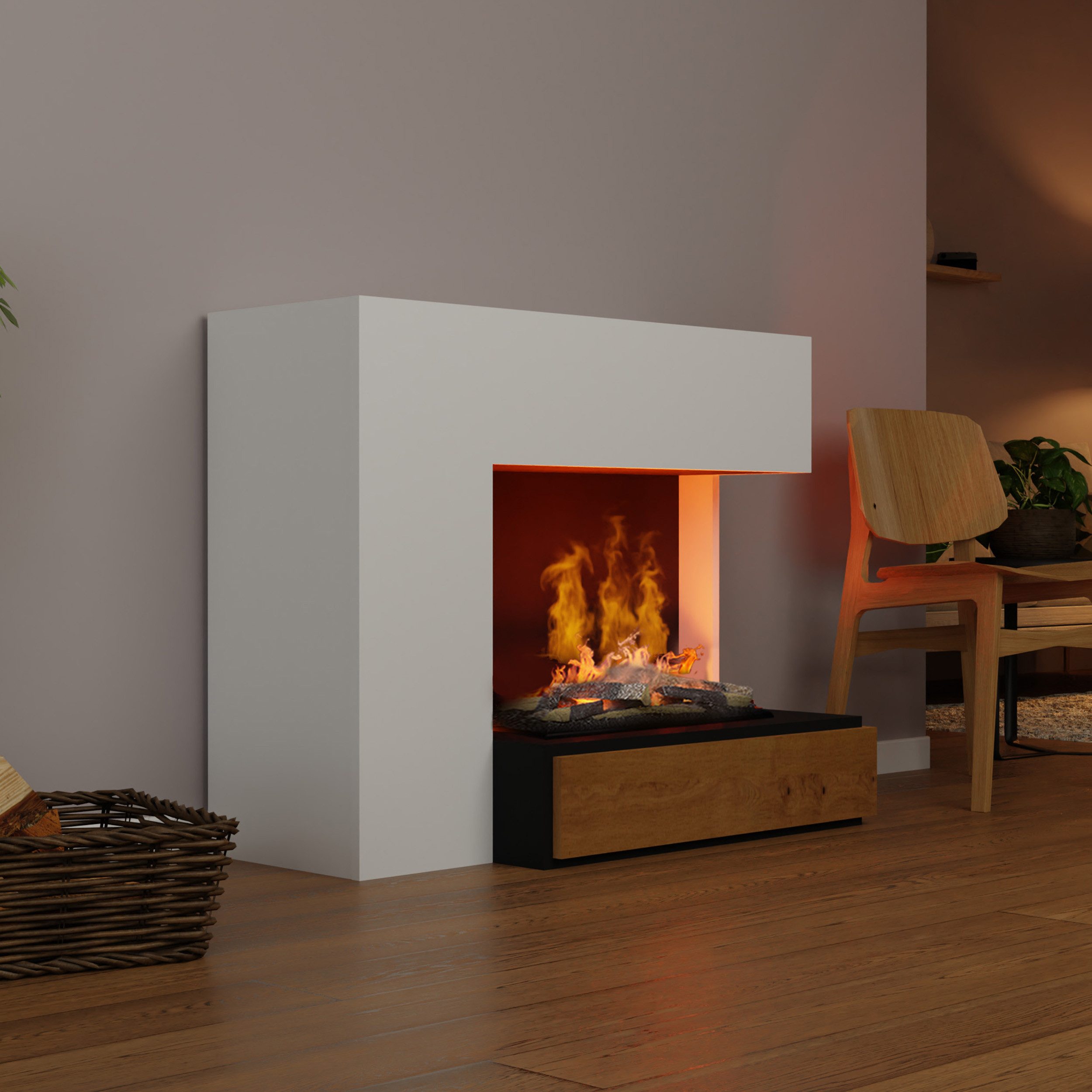 GLOW FIRE Elektrokamin Planck Wasserdampf Kamin, günstig online kaufen