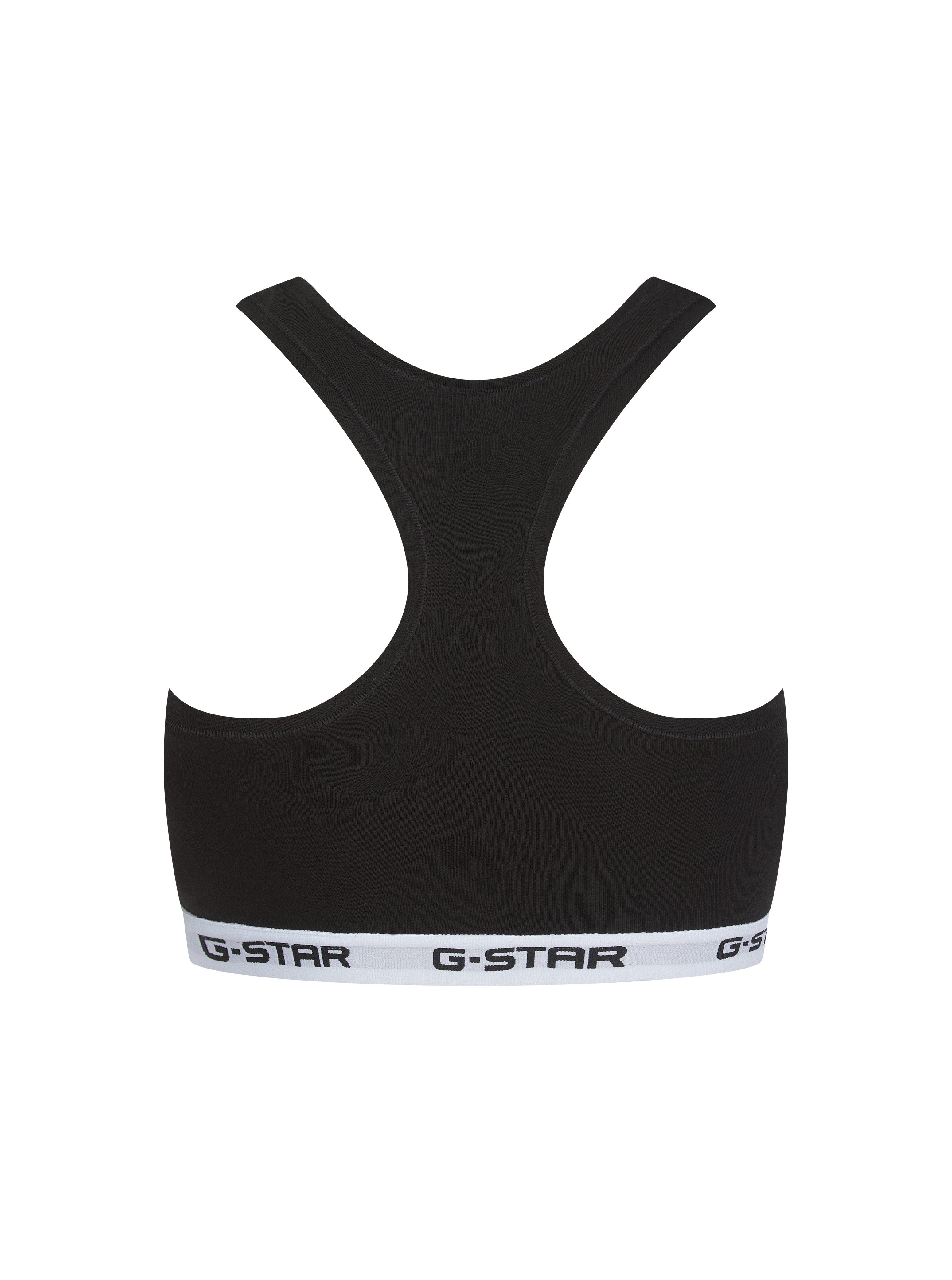 G-STAR Bralette CARNELIAN, BRAS 2 PACK RACERBACK (Packung, 2-tlg) mit Logo-Saum
