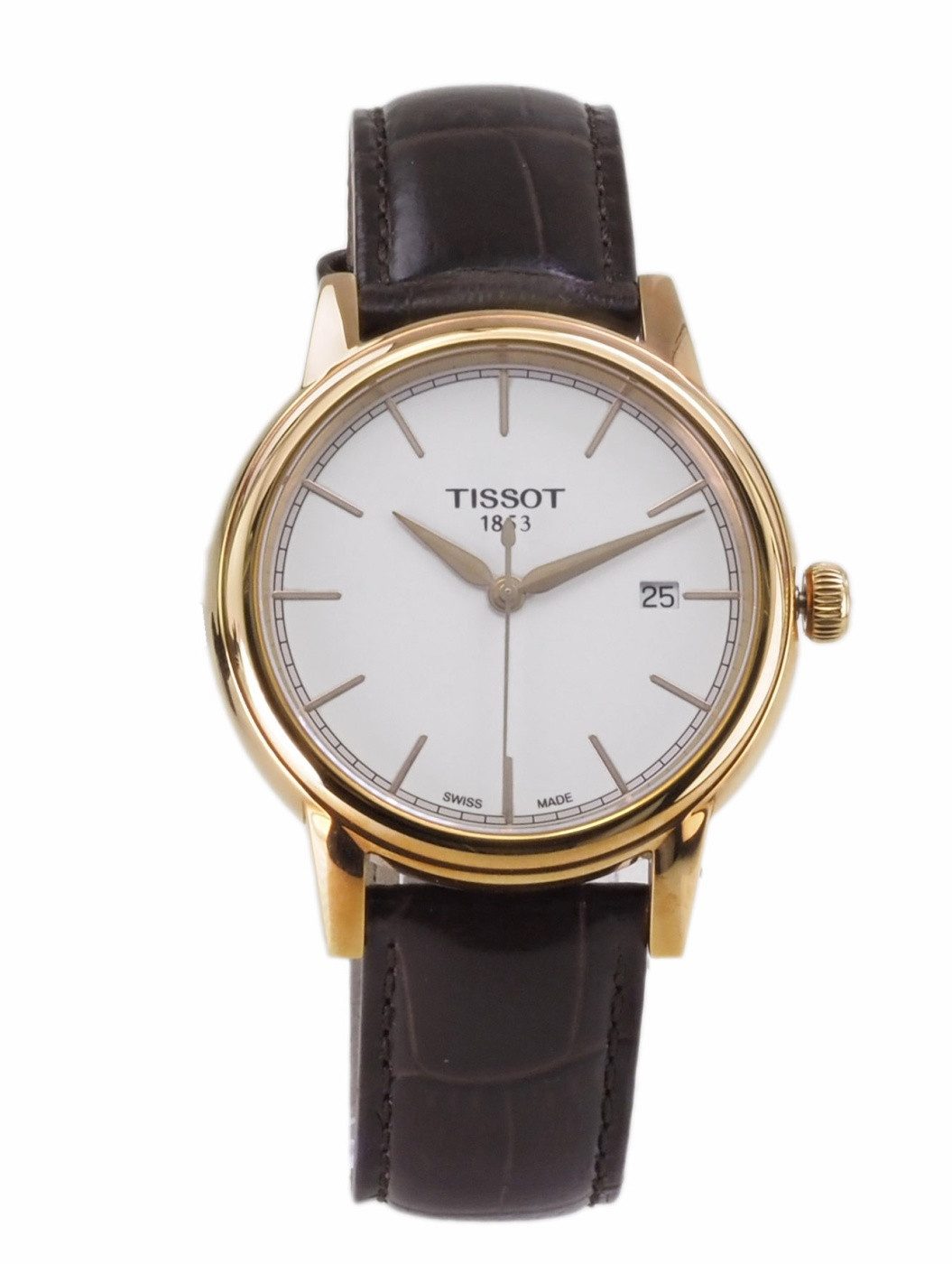 Tissot Quarzuhr Tissot Herren Quarz Uhr Carson T-Classic T0854103601100, (Rosegold)